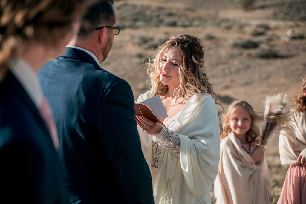 buena vista elopement ceremony at twin lakes