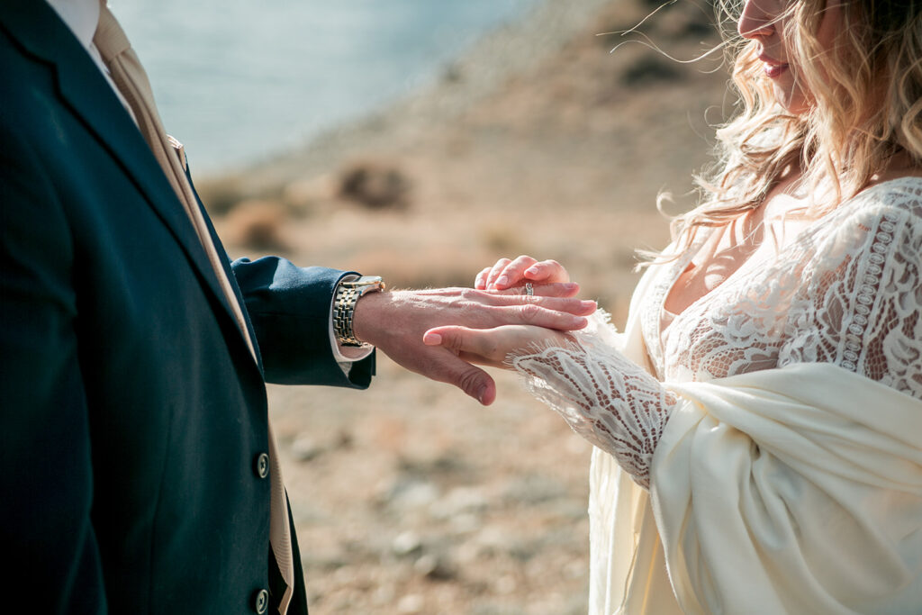 buena vista elopement ceremony at twin lakes