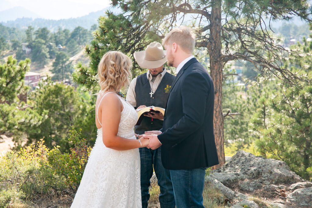 rocky mountain national park elopement ceremony