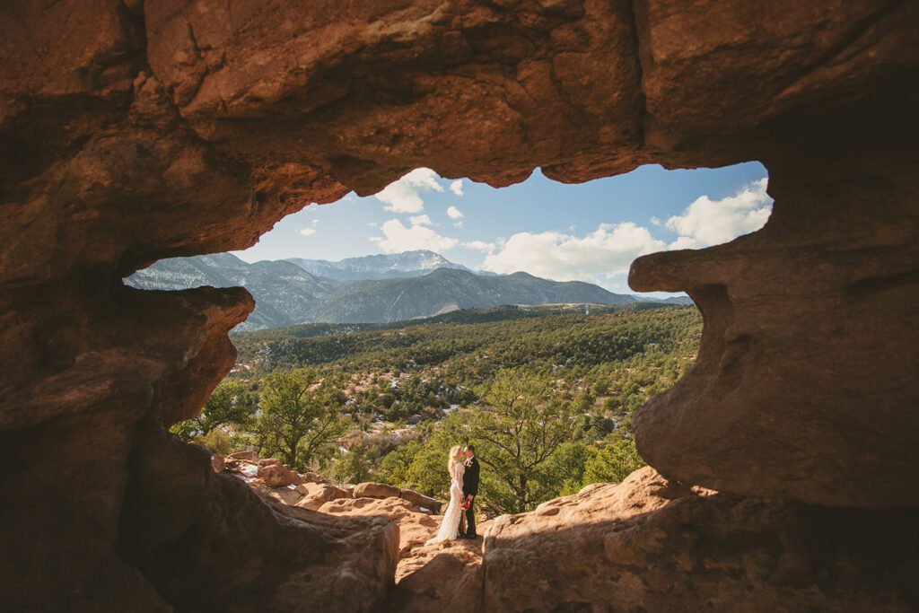 colorado elopement with beautiful mountain views